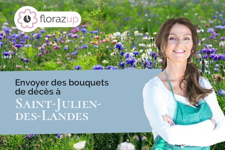 compositions de fleurs pour un deuil à Saint-Julien-des-Landes (Vendée/85150)