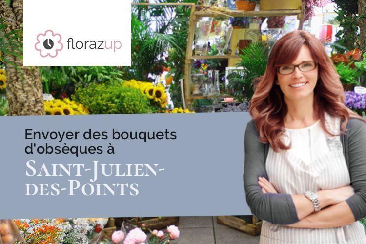 coeurs de fleurs pour un décès à Saint-Julien-des-Points (Lozère/48160)