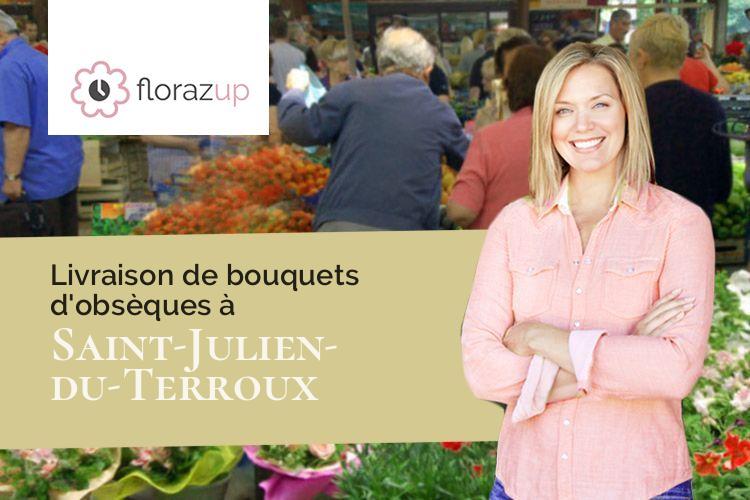 couronnes florales pour des obsèques à Saint-Julien-du-Terroux (Mayenne/53110)