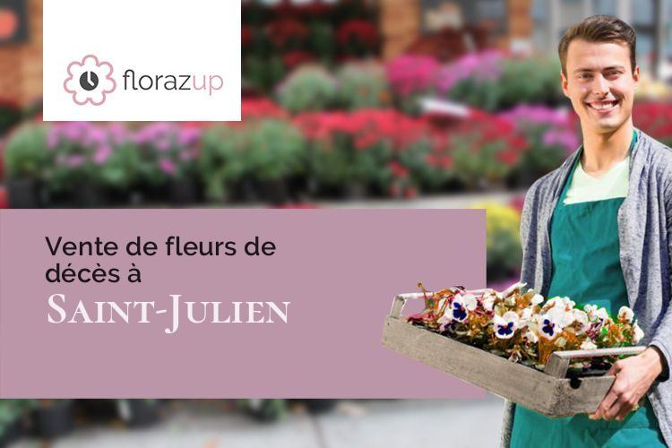 couronnes florales pour des obsèques à Saint-Julien (Hérault/34390)