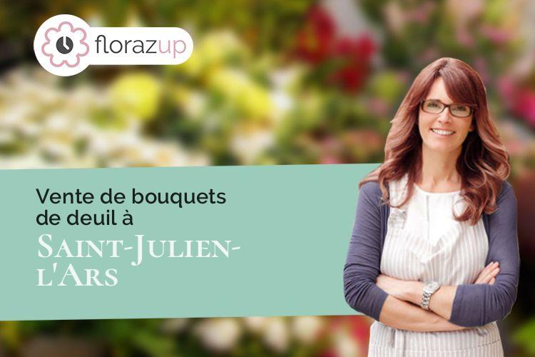 créations florales pour un décès à Saint-Julien-l'Ars (Vienne/86800)