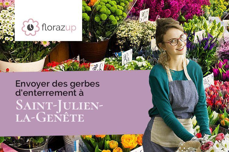 gerbes de fleurs pour des obsèques à Saint-Julien-la-Genête (Creuse/23110)