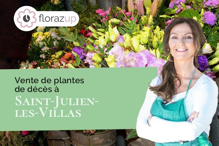 gerbes de fleurs pour un enterrement à Saint-Julien-les-Villas (Aube/10800)