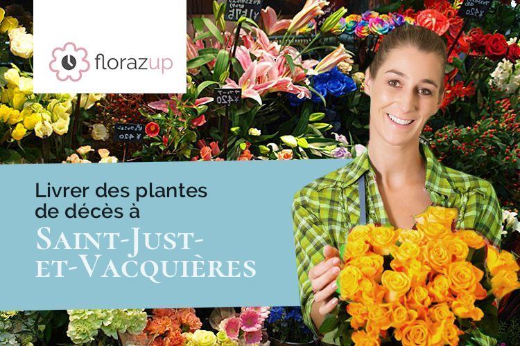 coupes de fleurs pour une crémation à Saint-Just-et-Vacquières (Gard/30580)