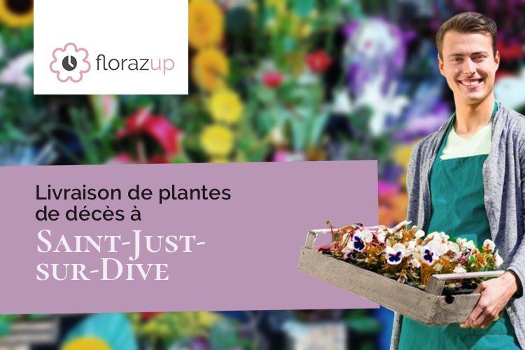 créations de fleurs pour un décès à Saint-Just-sur-Dive (Maine-et-Loire/49260)