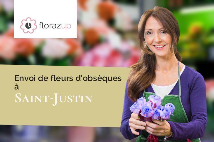 créations florales pour un décès à Saint-Justin (Gers/32230)