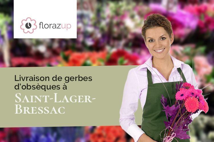 croix de fleurs pour un enterrement à Saint-Lager-Bressac (Ardèche/07210)