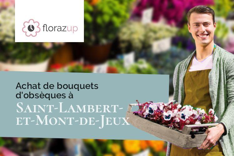 créations florales pour un enterrement à Saint-Lambert-et-Mont-de-Jeux (Ardennes/08130)