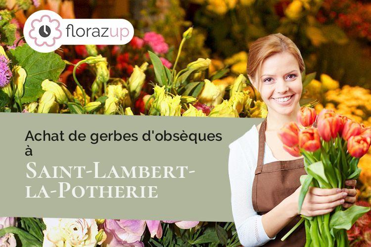 compositions de fleurs pour un deuil à Saint-Lambert-la-Potherie (Maine-et-Loire/49070)