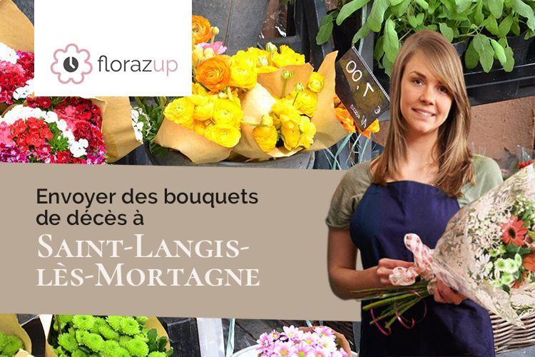 gerbes de fleurs pour un enterrement à Saint-Langis-lès-Mortagne (Orne/61400)
