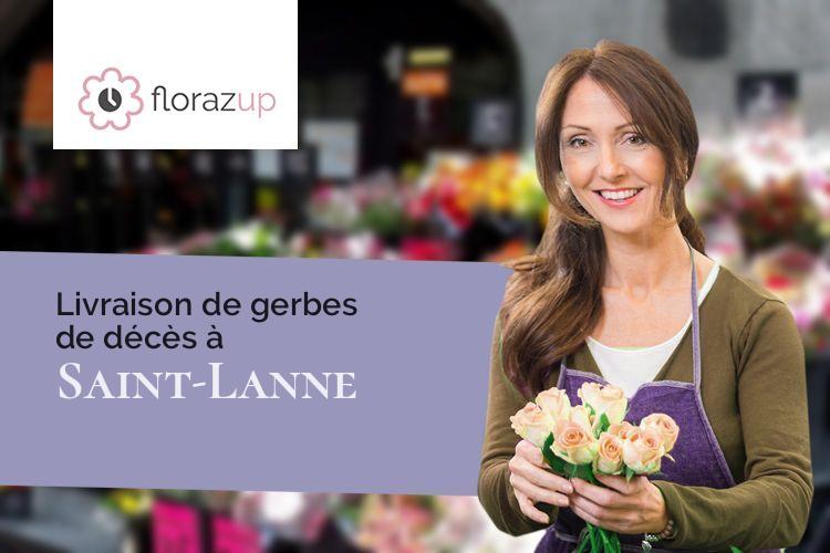 créations de fleurs pour un décès à Saint-Lanne (Hautes-Pyrénées/65700)
