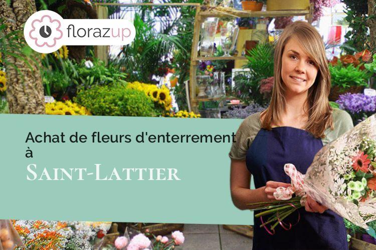 gerbes de fleurs pour un enterrement à Saint-Lattier (Isère/38840)