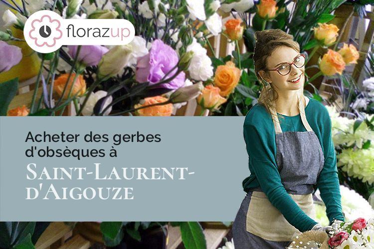 coupes de fleurs pour des obsèques à Saint-Laurent-d'Aigouze (Gard/30220)