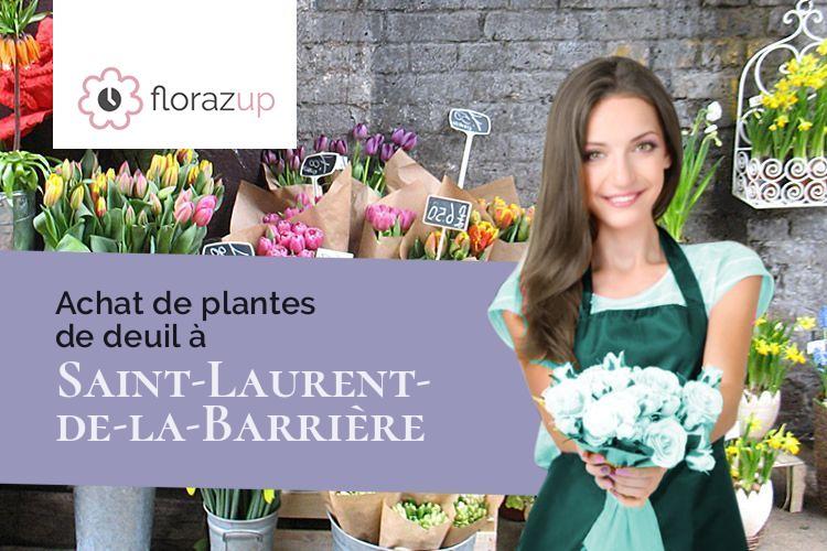 couronnes de fleurs pour des obsèques à Saint-Laurent-de-la-Barrière (Charente-Maritime/17380)