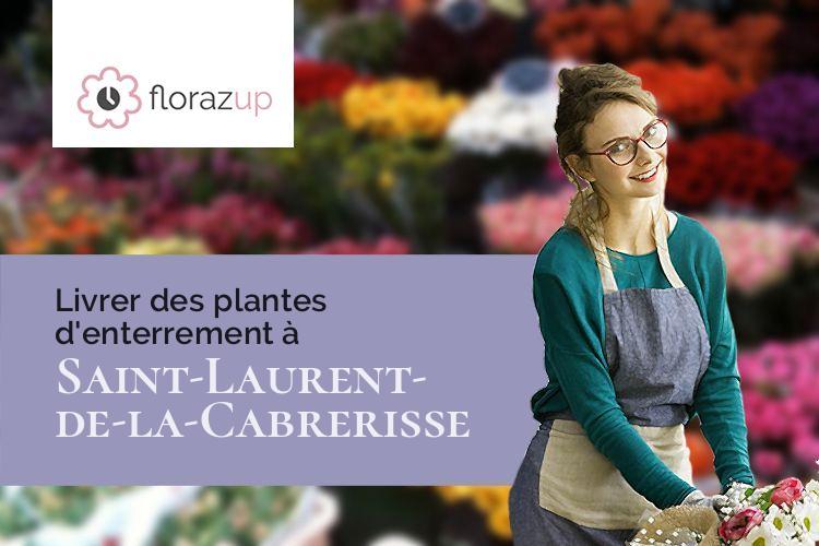 coupes de fleurs pour un enterrement à Saint-Laurent-de-la-Cabrerisse (Aude/11220)