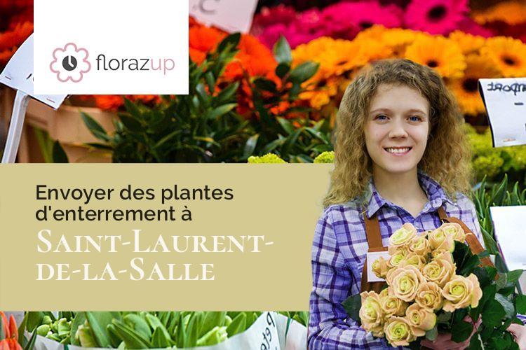 créations de fleurs pour des funérailles à Saint-Laurent-de-la-Salle (Vendée/85410)