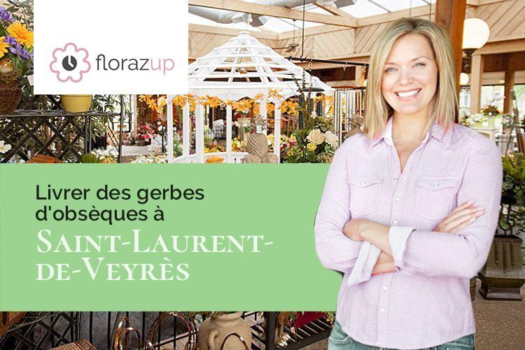 gerbes de fleurs pour un décès à Saint-Laurent-de-Veyrès (Lozère/48310)