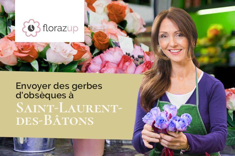 créations de fleurs pour des obsèques à Saint-Laurent-des-Bâtons (Dordogne/24510)