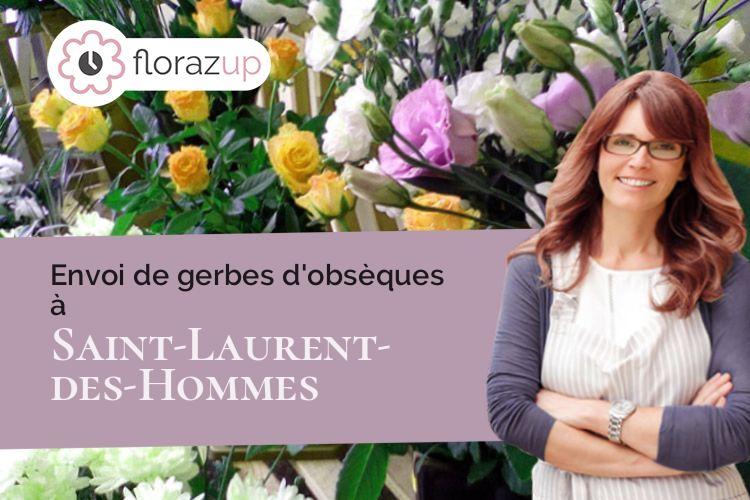 coupes de fleurs pour des funérailles à Saint-Laurent-des-Hommes (Dordogne/24400)