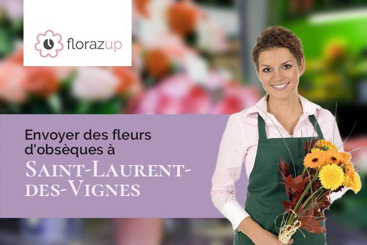 coupes de fleurs pour un enterrement à Saint-Laurent-des-Vignes (Dordogne/24100)