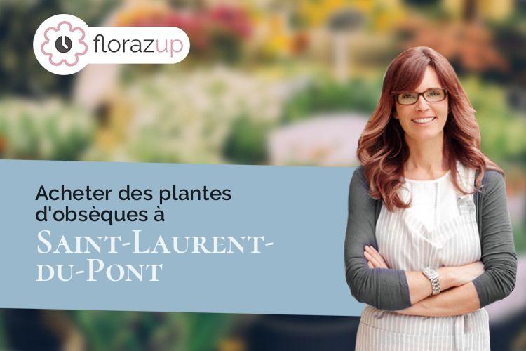 couronnes florales pour un décès à Saint-Laurent-du-Pont (Isère/38380)