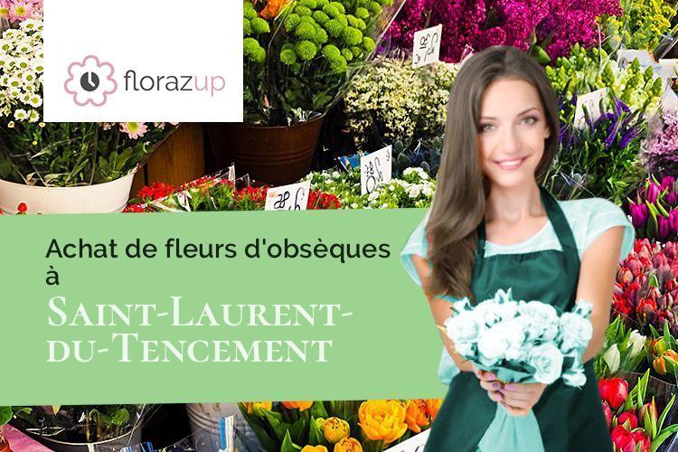 compositions florales pour un enterrement à Saint-Laurent-du-Tencement (Eure/27390)