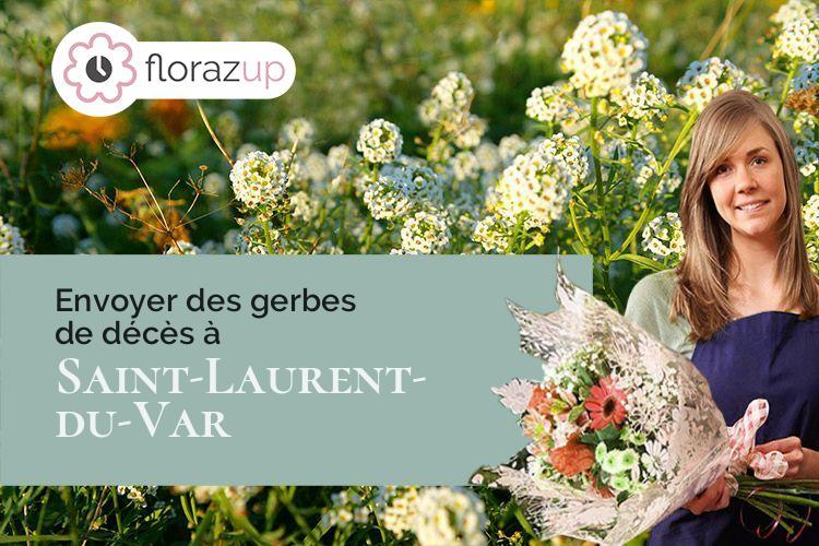 créations florales pour des funérailles à Saint-Laurent-du-Var (Alpes-Maritimes/06700)
