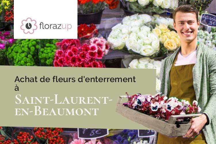 compositions florales pour un deuil à Saint-Laurent-en-Beaumont (Isère/38350)