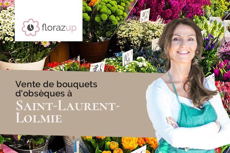 bouquets de fleurs pour des obsèques à Saint-Laurent-Lolmie (Lot/46800)