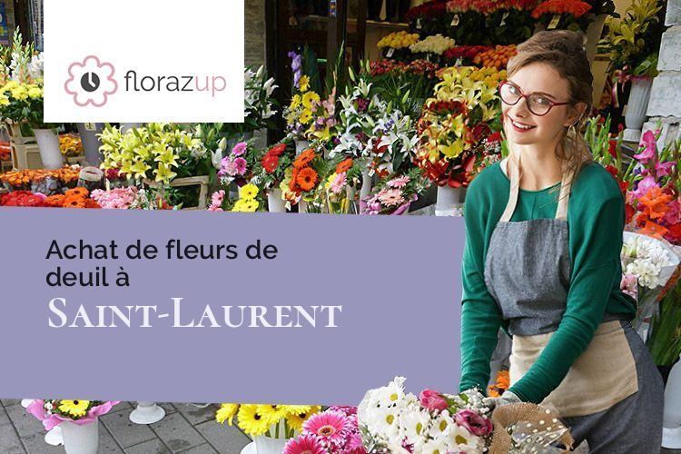 compositions florales pour un enterrement à Saint-Laurent (Lot-et-Garonne/47130)