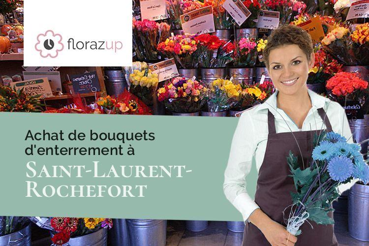 couronnes florales pour un décès à Saint-Laurent-Rochefort (Loire/42130)