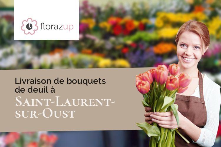 gerbes de fleurs pour une crémation à Saint-Laurent-sur-Oust (Morbihan/56140)