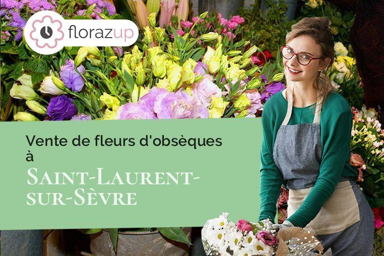 bouquets de fleurs pour un décès à Saint-Laurent-sur-Sèvre (Vendée/85290)