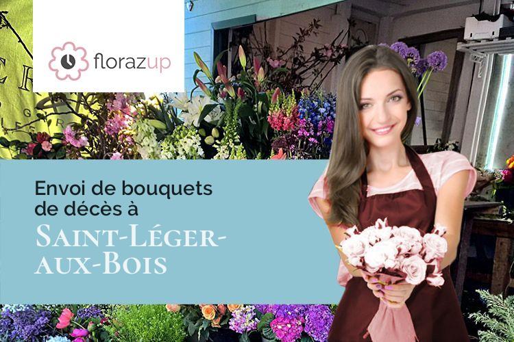 coupes de fleurs pour un enterrement à Saint-Léger-aux-Bois (Seine-Maritime/76340)