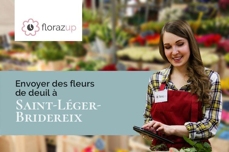 gerbes de fleurs pour des funérailles à Saint-Léger-Bridereix (Creuse/23300)