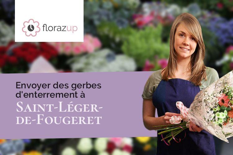 fleurs deuil pour un deuil à Saint-Léger-de-Fougeret (Nièvre/58120)