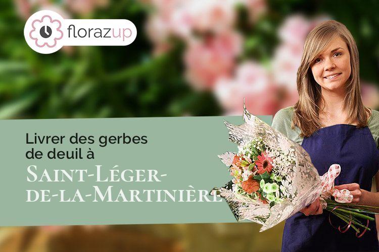 créations florales pour des obsèques à Saint-Léger-de-la-Martinière (Deux-Sèvres/79500)