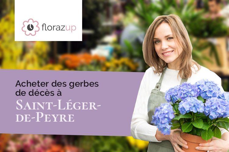 bouquets de fleurs pour un enterrement à Saint-Léger-de-Peyre (Lozère/48100)