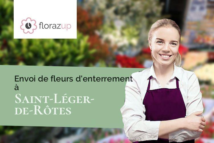 bouquets de fleurs pour des funérailles à Saint-Léger-de-Rôtes (Eure/27300)