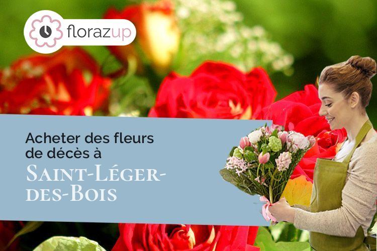 couronnes de fleurs pour un décès à Saint-Léger-des-Bois (Maine-et-Loire/49170)