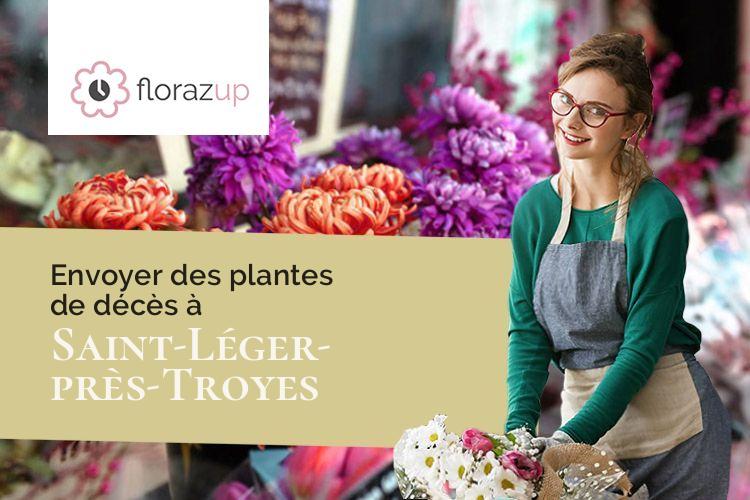 coupes de fleurs pour un deuil à Saint-Léger-près-Troyes (Aube/10800)