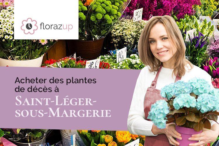 gerbes de fleurs pour une crémation à Saint-Léger-sous-Margerie (Aube/10330)