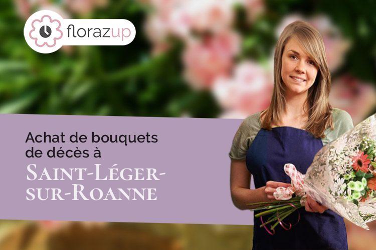 créations de fleurs pour des obsèques à Saint-Léger-sur-Roanne (Loire/42155)