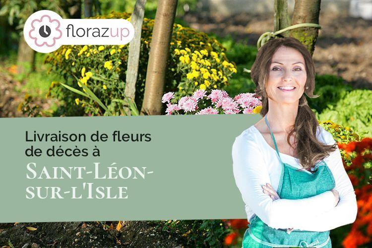 créations florales pour une crémation à Saint-Léon-sur-l'Isle (Dordogne/24110)