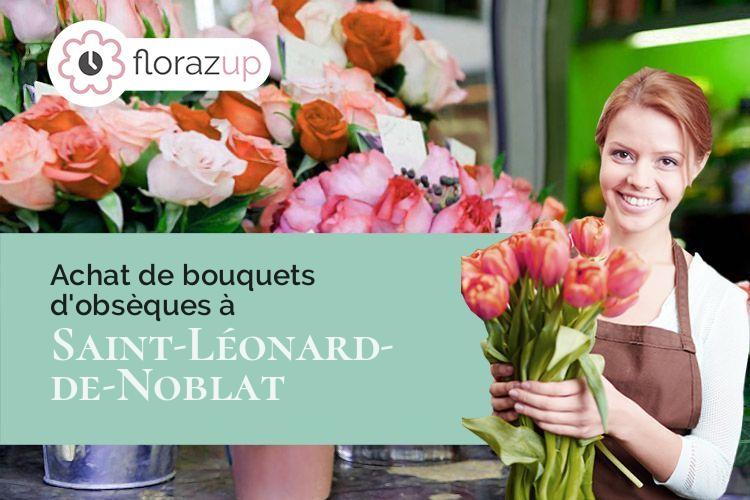 créations florales pour un deuil à Saint-Léonard-de-Noblat (Haute-Vienne/87400)