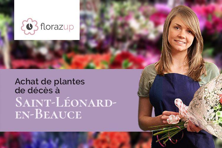 coupes de fleurs pour un deuil à Saint-Léonard-en-Beauce (Loir-et-Cher/41370)