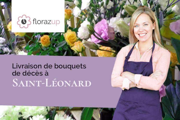créations florales pour des funérailles à Saint-Léonard (Gers/32380)