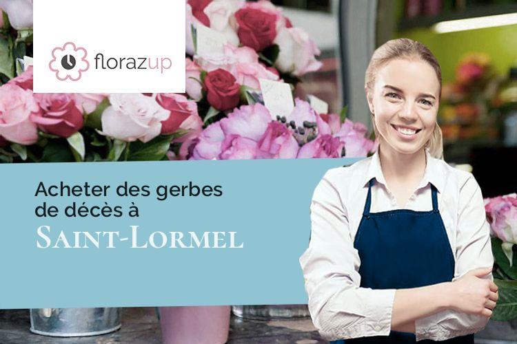 couronnes de fleurs pour un décès à Saint-Lormel (Côtes-d'Armor/22130)