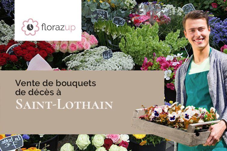 bouquets de fleurs pour un enterrement à Saint-Lothain (Jura/39230)