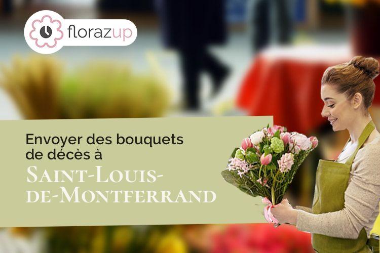 créations florales pour des obsèques à Saint-Louis-de-Montferrand (Gironde/33440)